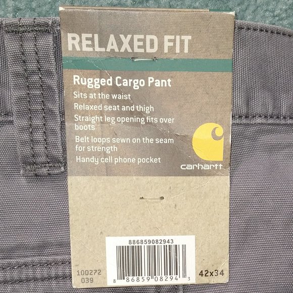 Carhartt Grey Cargo Pants - Picture 7 of 16